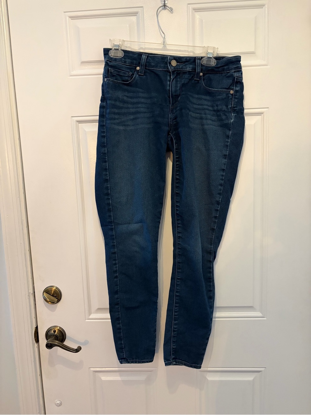 Paige Dark Blue Women's Stretch Skinny Jeans